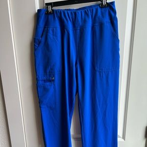 Elle Scrub Pants ribbed blue M